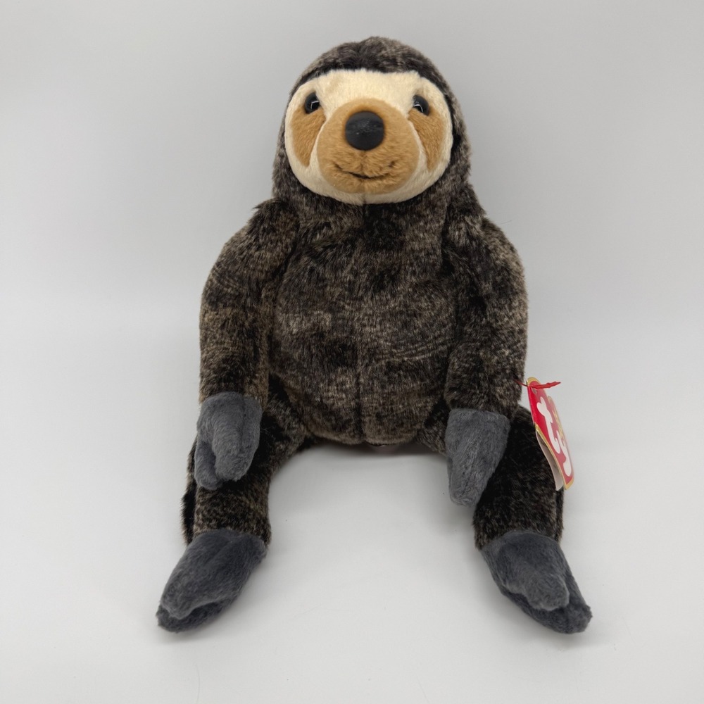 Ty Beanie Baby Slowpoke the Sloth 1999 Mottled Brown Plush Style 4261 Vintage